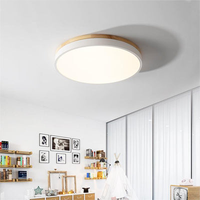 LED Deckenlampe Wohnzimmer rund flach – Liora