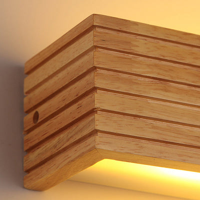 Wandleuchte Wohnzimmer Holz LED | Lylyn