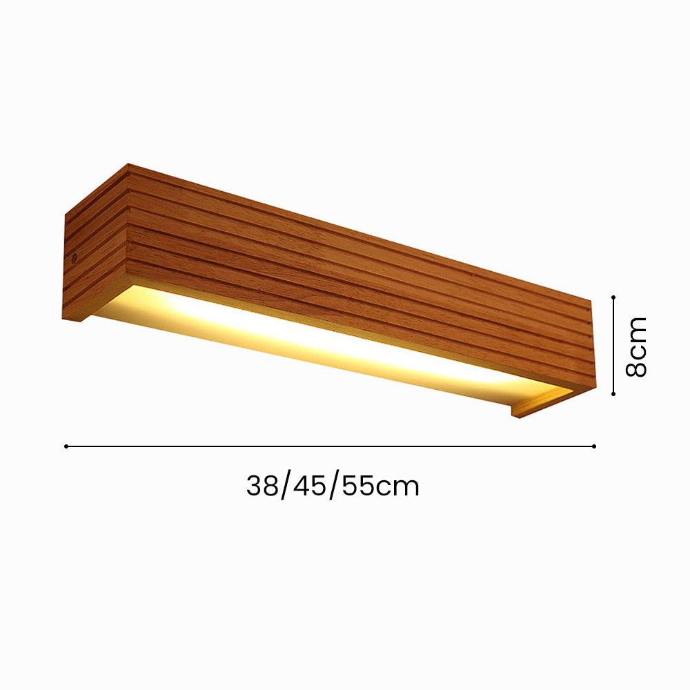 Wandleuchte Wohnzimmer Holz LED | Lylyn