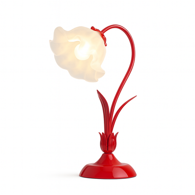 Tischlampe im Vintage-Stil mit Blumenmuster | E27 | Orvik