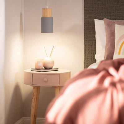 Pendelleuchte fürs Esszimmer | Holz E27 | Omzor