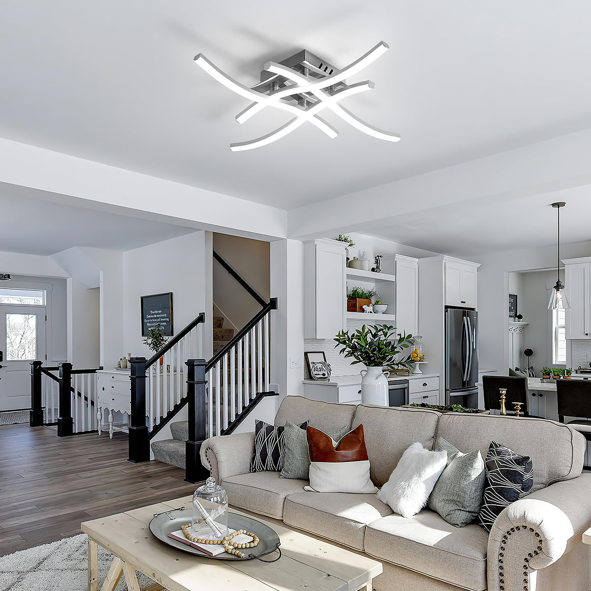 LED Deckenleuchte fürs Wohnzimmer | Aluminium | Verix