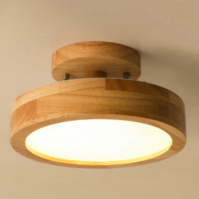 Deckenleuchte Wohnzimmer Holz LED | Myrin