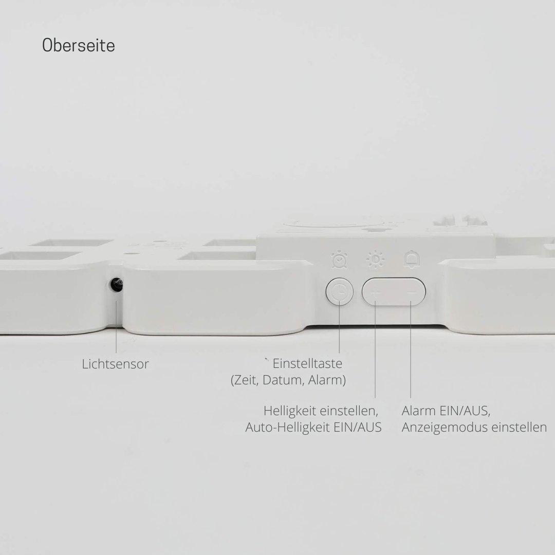 Digitale 3D LED Wanduhr mit USB | Vevos