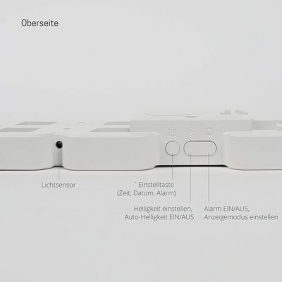 Digitale 3D LED Wanduhr mit USB | Vevos
