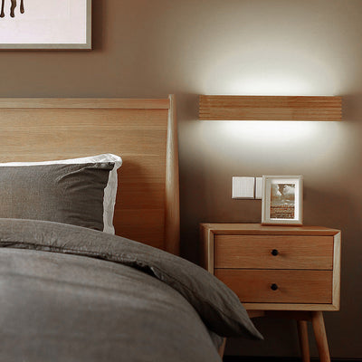 Wandleuchte Wohnzimmer Holz LED | Lylyn
