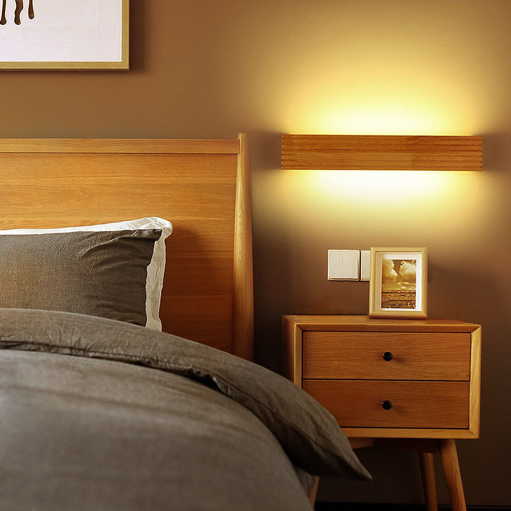 Wandleuchte Wohnzimmer Holz LED | Lylyn