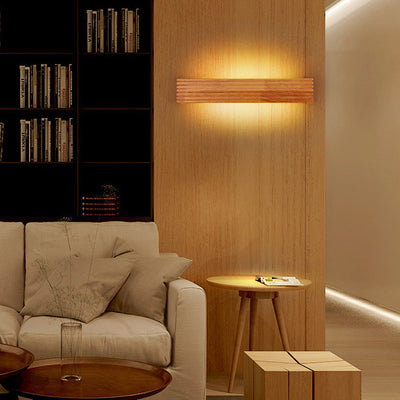 Wandleuchte Wohnzimmer Holz LED | Lylyn