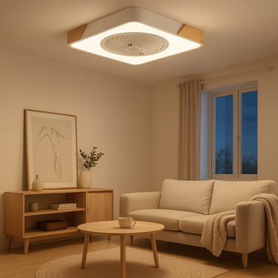 Deckenventilator Wohnzimmer LED | Fernbedienung | Cozor