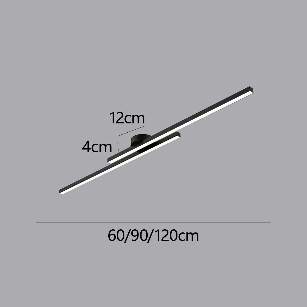 LED Deckenlampe Wohnzimmer flach Aluminium – Zeyra