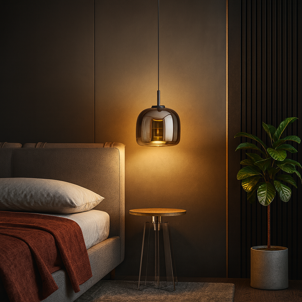 Pendelleuchte Esszimmer Rauchglas LED | Xalux