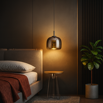 Pendelleuchte Esszimmer Rauchglas LED | Xalux