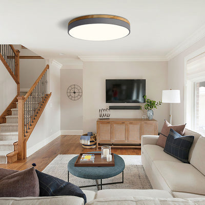 LED Deckenlampe Wohnzimmer rund flach – Liora