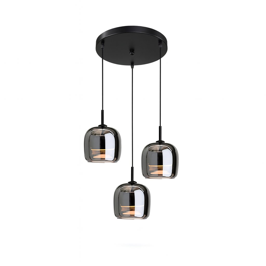 Pendelleuchte Esszimmer Rauchglas LED | Xalux