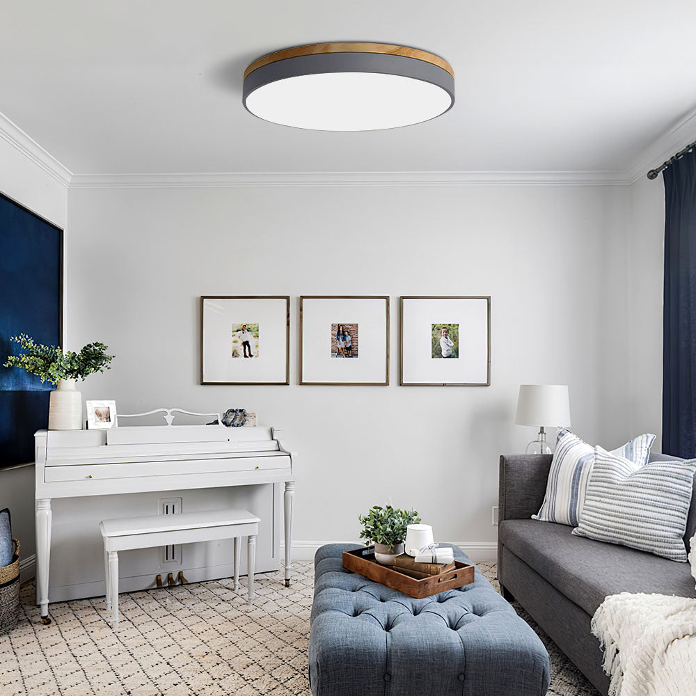 LED Deckenlampe Wohnzimmer rund flach – Liora