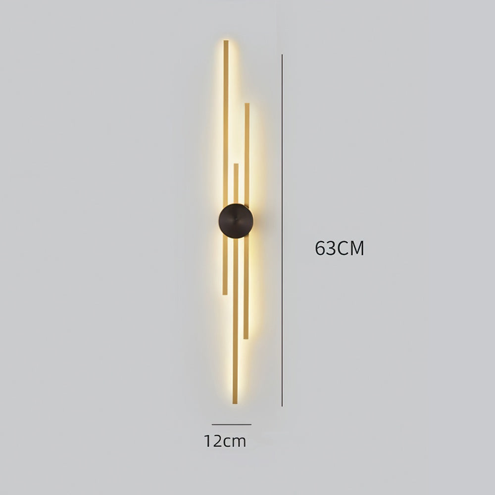 Wandleuchte Wohnzimmer LED Metall | Lyzan