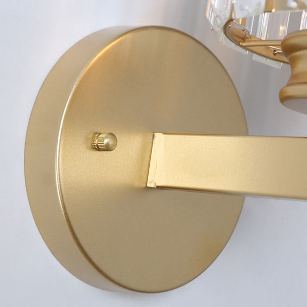 Wandleuchte Flur Kristall rund/quadratisch E27 – Onyx