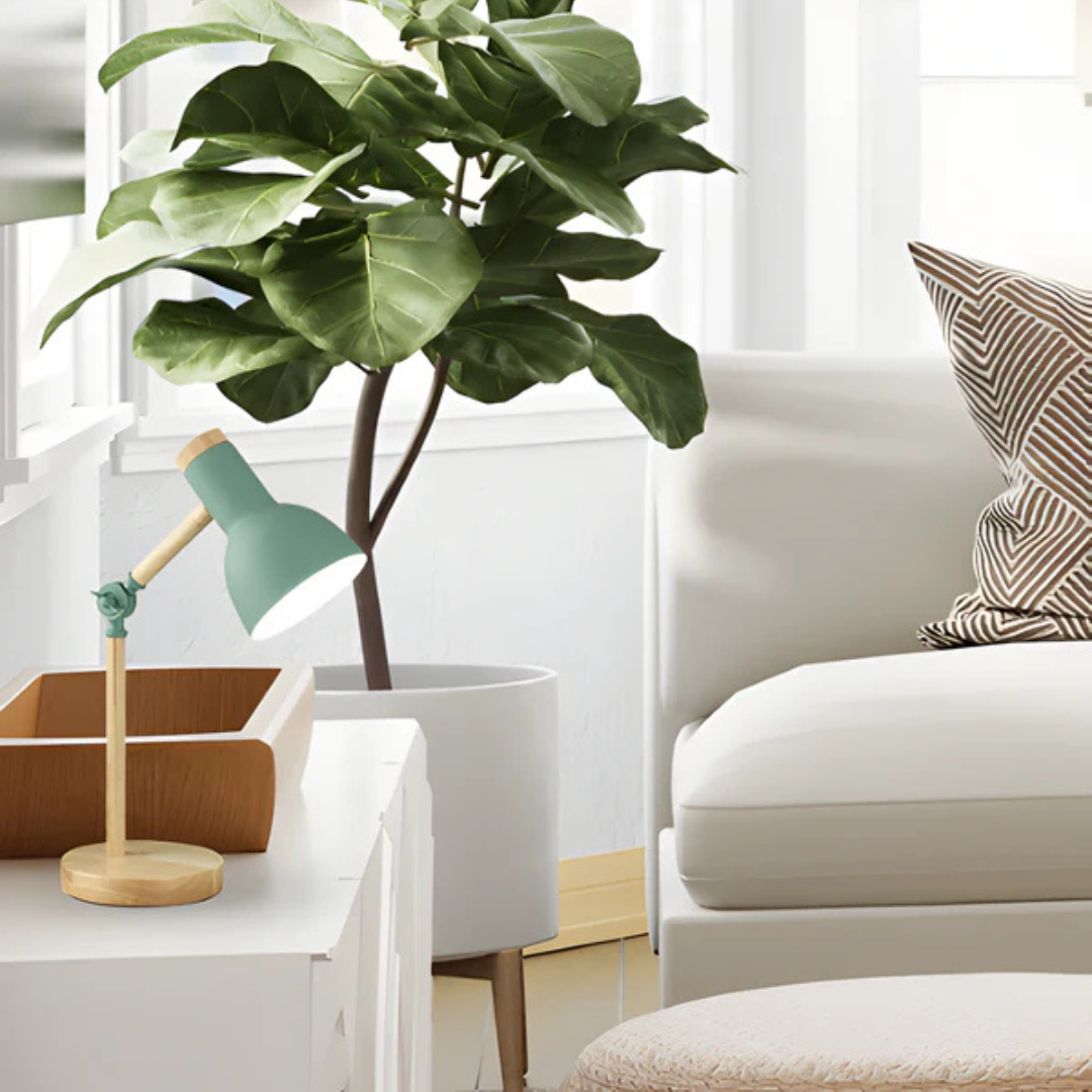 Schreibtischlampe Holz Verstellbar LED | Covos