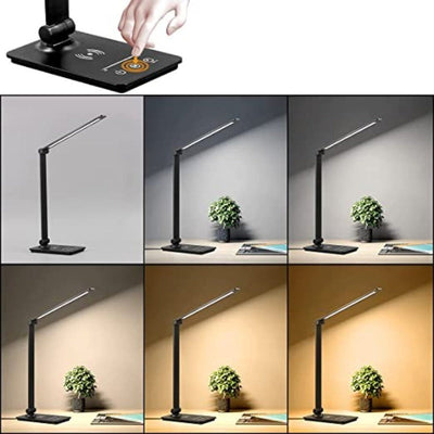 LED Schreibtischlampe fürs Home Office | Qi-Ladefunktion | Cevra