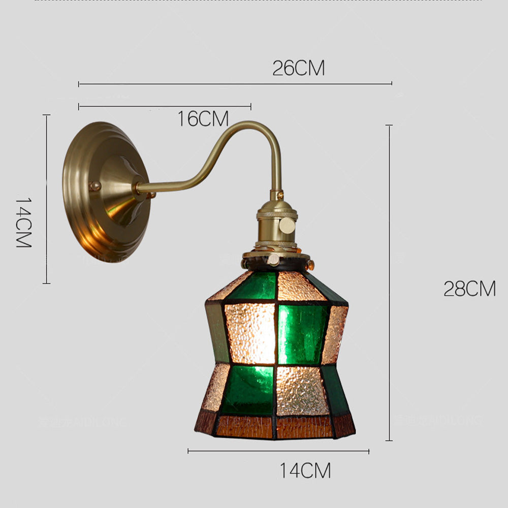 Wandleuchte Wohnzimmer Vintage Glas E27 | Aevik