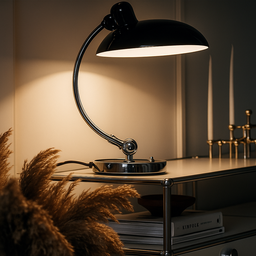 Schreibtischlampe verstellbar aus Metall | E27 | Aelyn