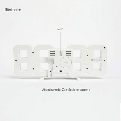 Digitale 3D LED Wanduhr mit USB | Vevos
