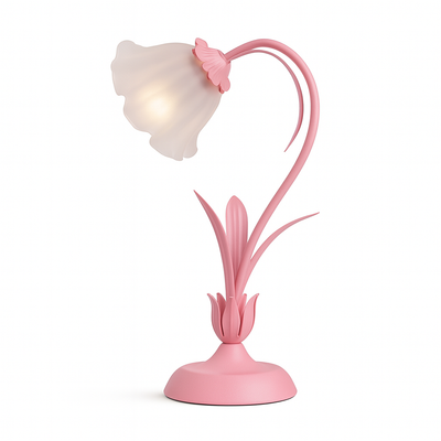 Tischlampe im Vintage-Stil mit Blumenmuster | E27 | Orvik