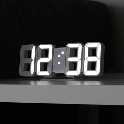 Digitale 3D LED Wanduhr mit USB | Vevos