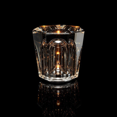 Nachttischlampe Schlafzimmer LED Kristallglas Akku | Nevik