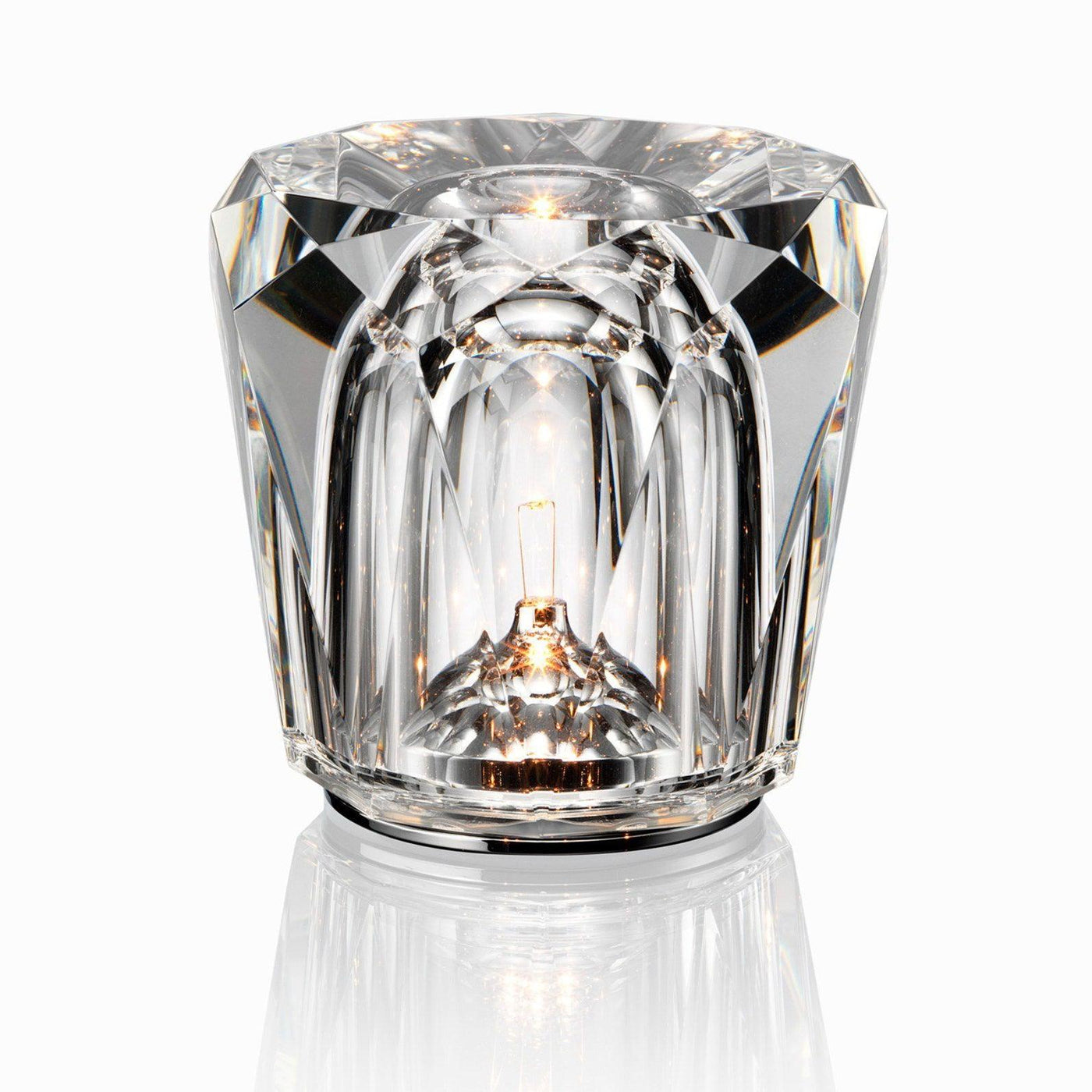 Nachttischlampe Schlafzimmer LED Kristallglas Akku | Nevik