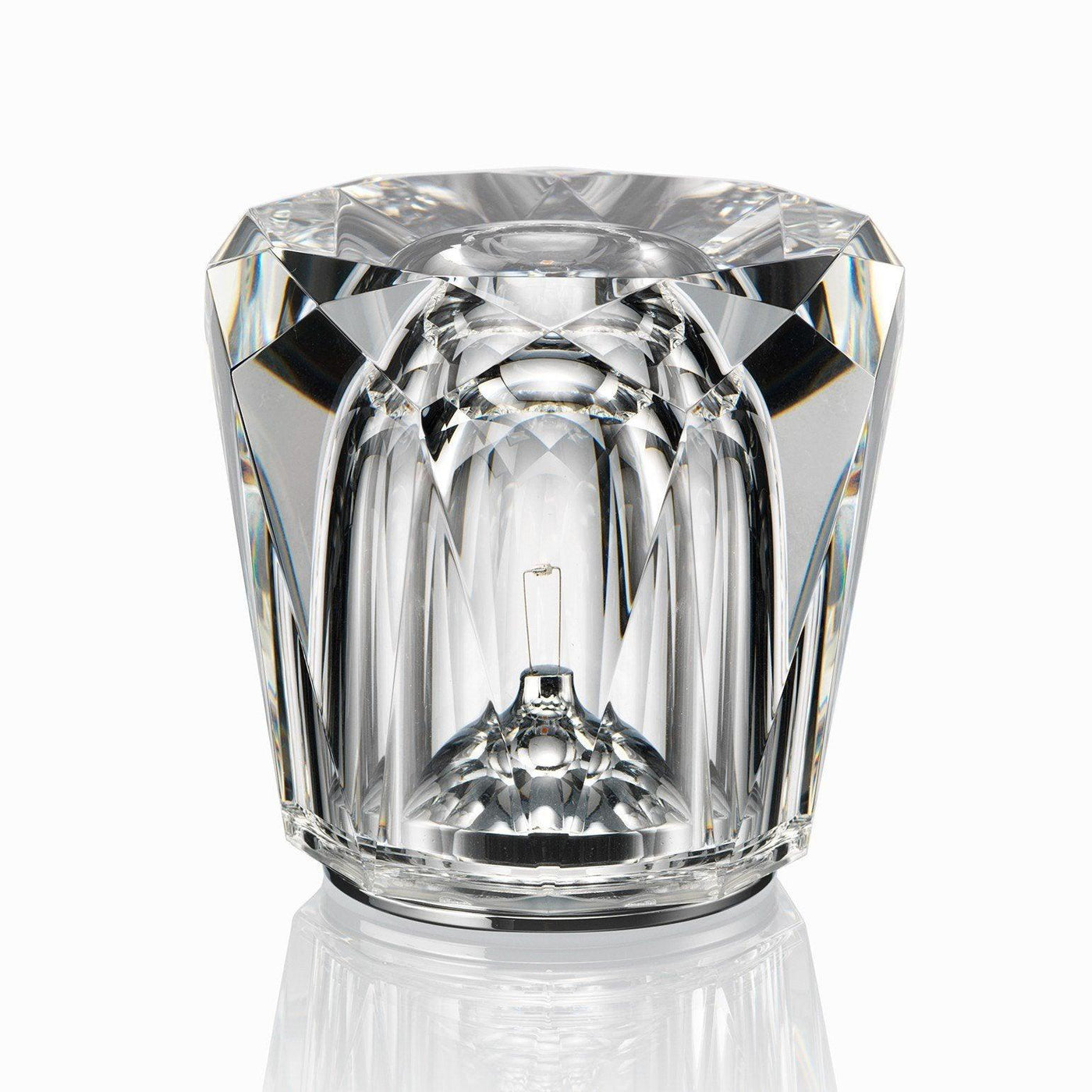 Nachttischlampe Schlafzimmer LED Kristallglas Akku | Nevik