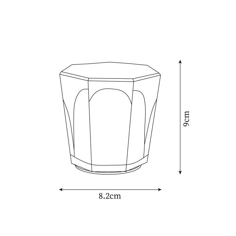 Nachttischlampe Schlafzimmer LED Kristallglas Akku | Nevik