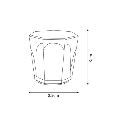 Nachttischlampe Schlafzimmer LED Kristallglas Akku | Nevik