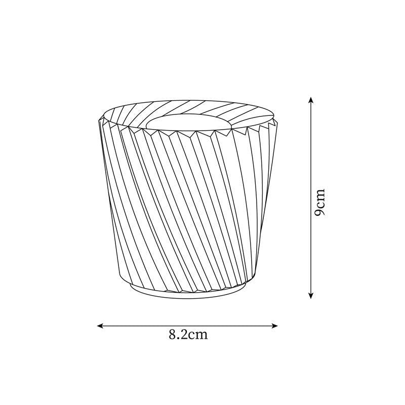 Nachttischlampe Schlafzimmer LED Kristallglas Akku | Nevik