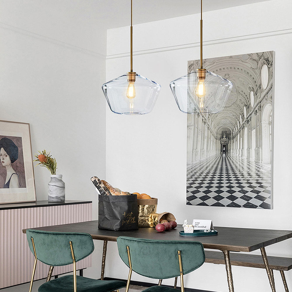 Pendelleuchte Esszimmer Glas E27 | Industrie Design | Zyris