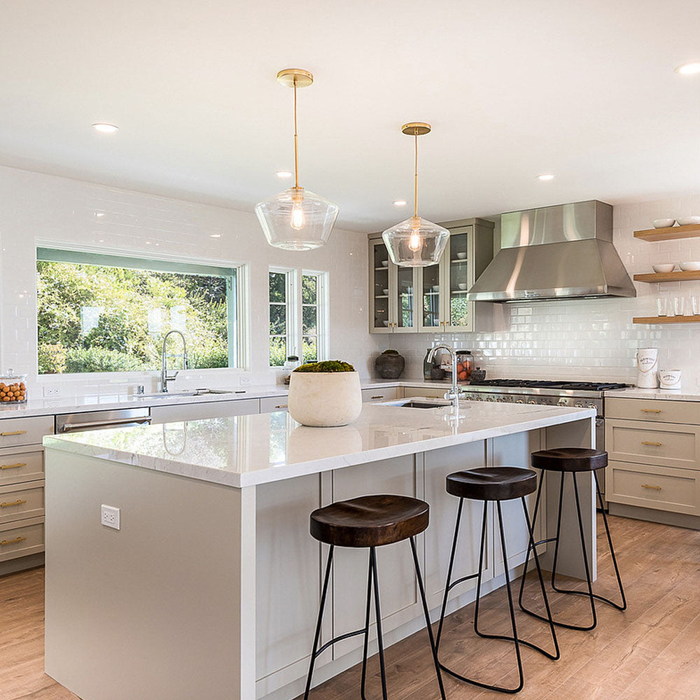 Pendelleuchte Esszimmer Glas E27 | Industrie Design | Zyris