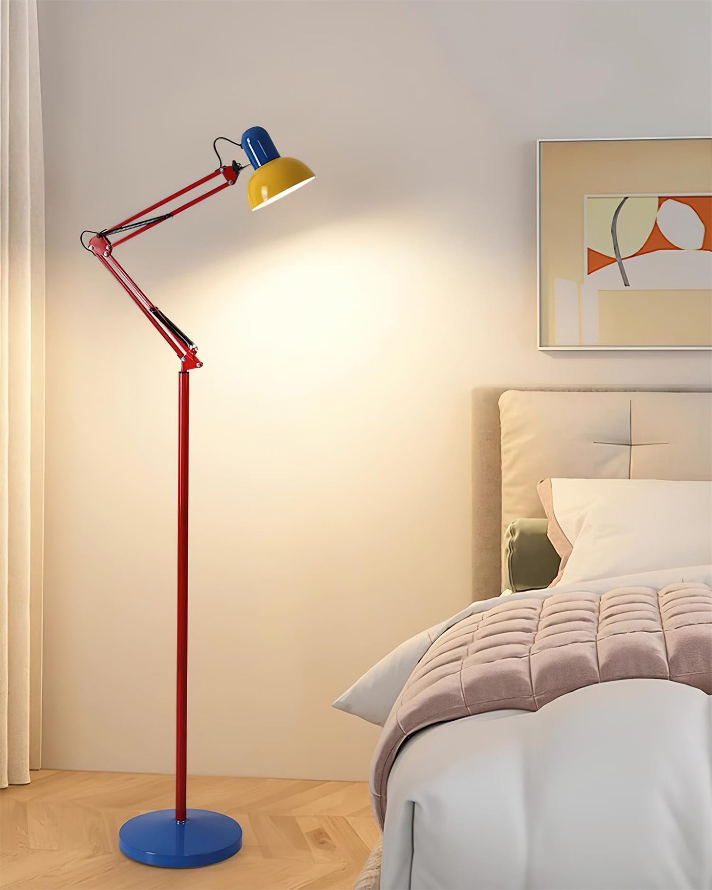 Stehlampe Wohnzimmer Metall E27 | verstellbar | Vara