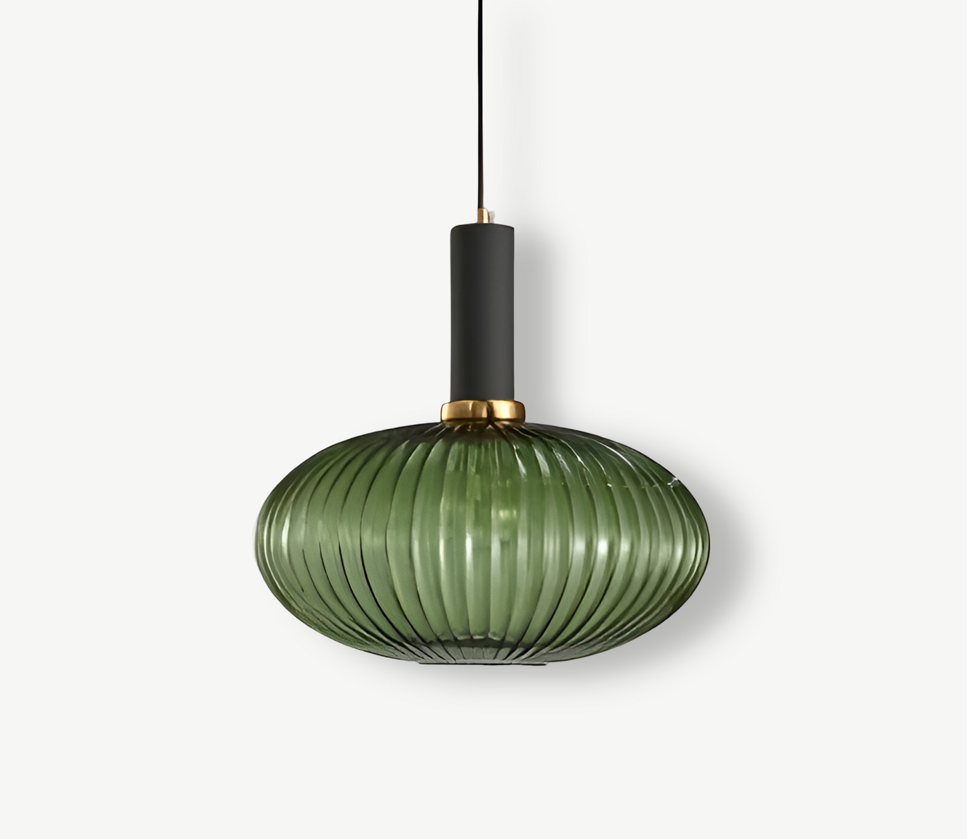 Pendelleuchte aus Riffelglas | Vintage | Novek