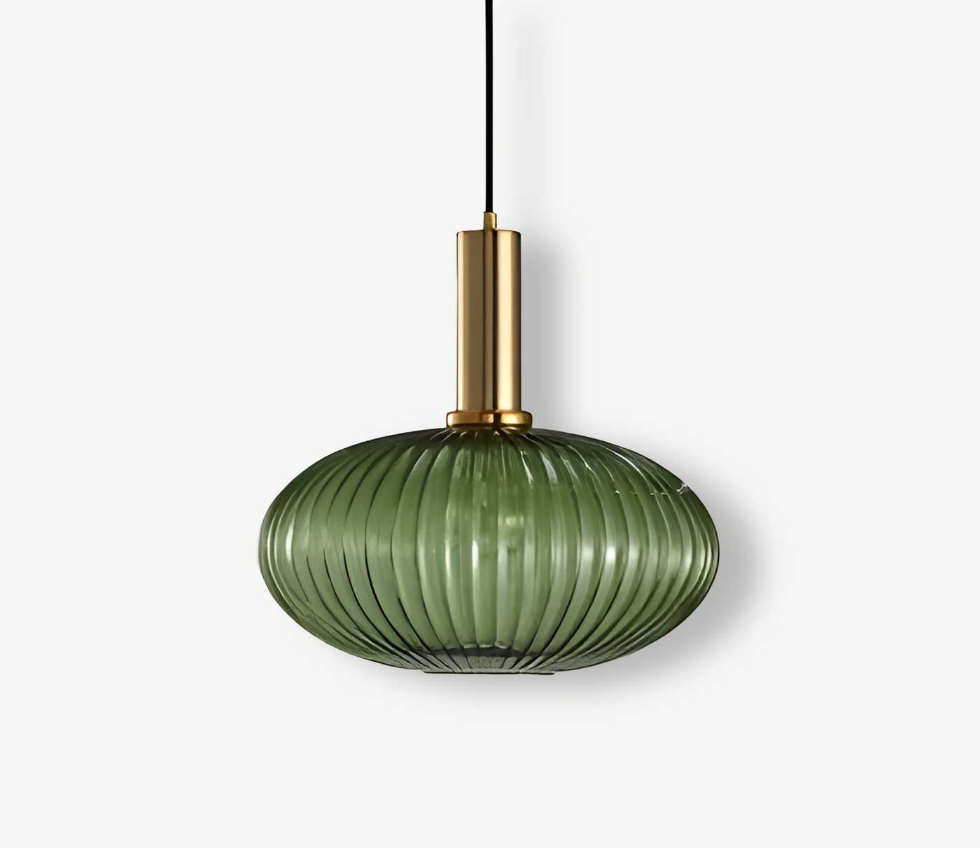 Pendelleuchte aus Riffelglas | Vintage | Novek