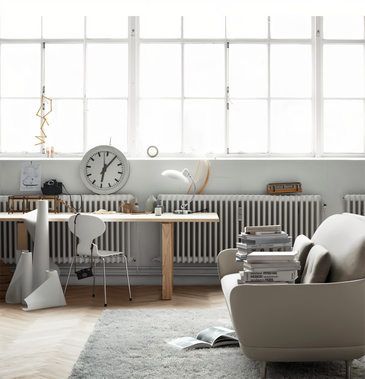 Schreibtischlampe verstellbar aus Metall | E27 | Aelyn