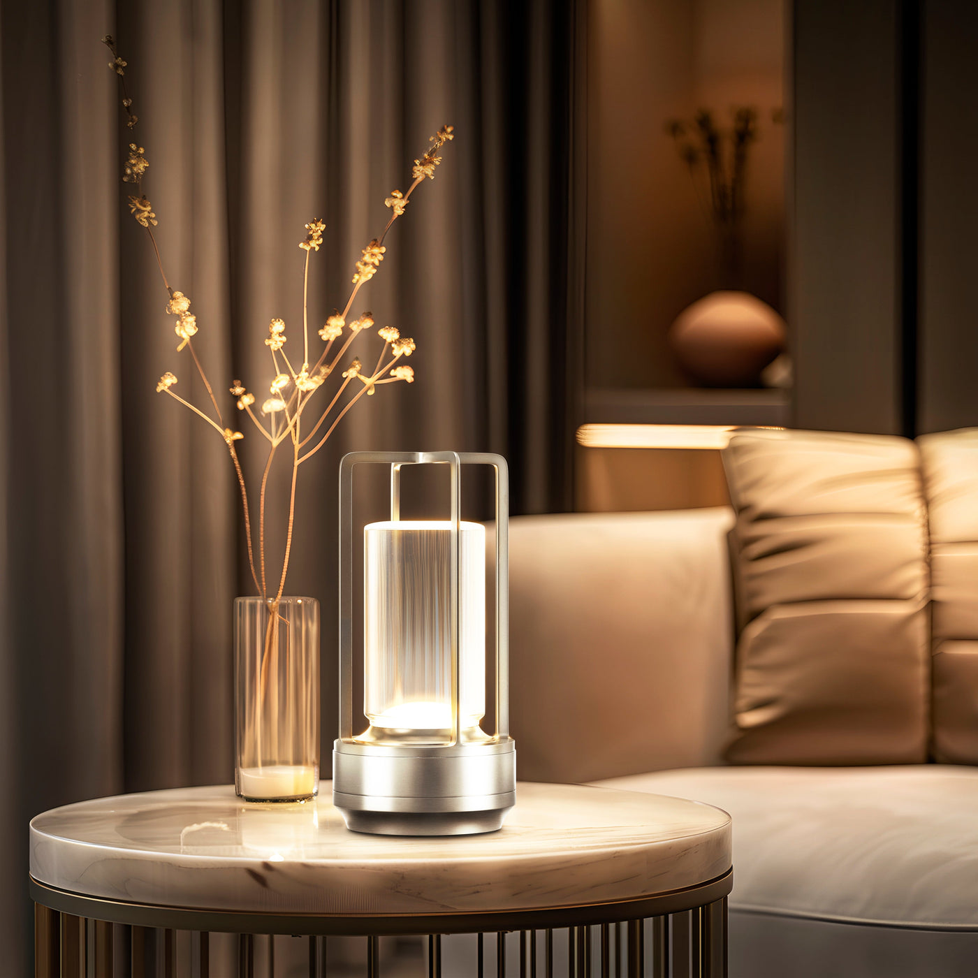 Tischlampe Kristall LED dimmbar - Neros