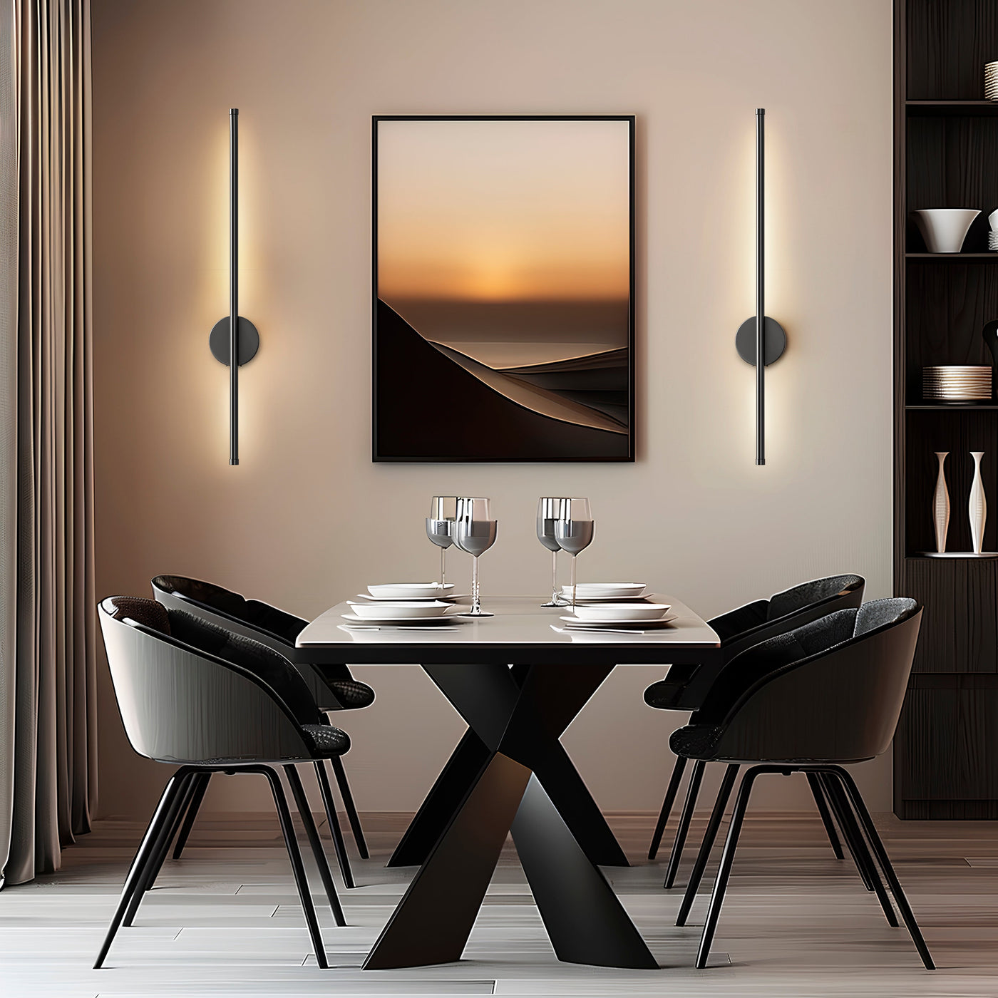 LED Wandleuchten für Innen 2er Set akkubetrieben - Ulrax