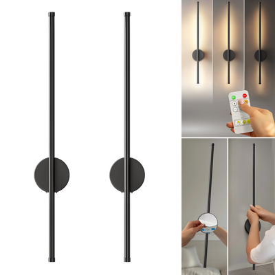 LED Wandleuchten für Innen 2er Set akkubetrieben - Ulrax