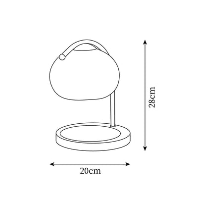 Kerzenwärmer Tischlampe Wohnzimmer GU10 Halogen | Zara
