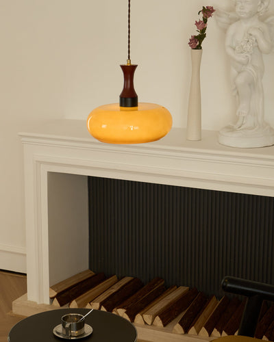 Pendelleuchte Wohnzimmer Glas E27 | mit Stecker | Sezor