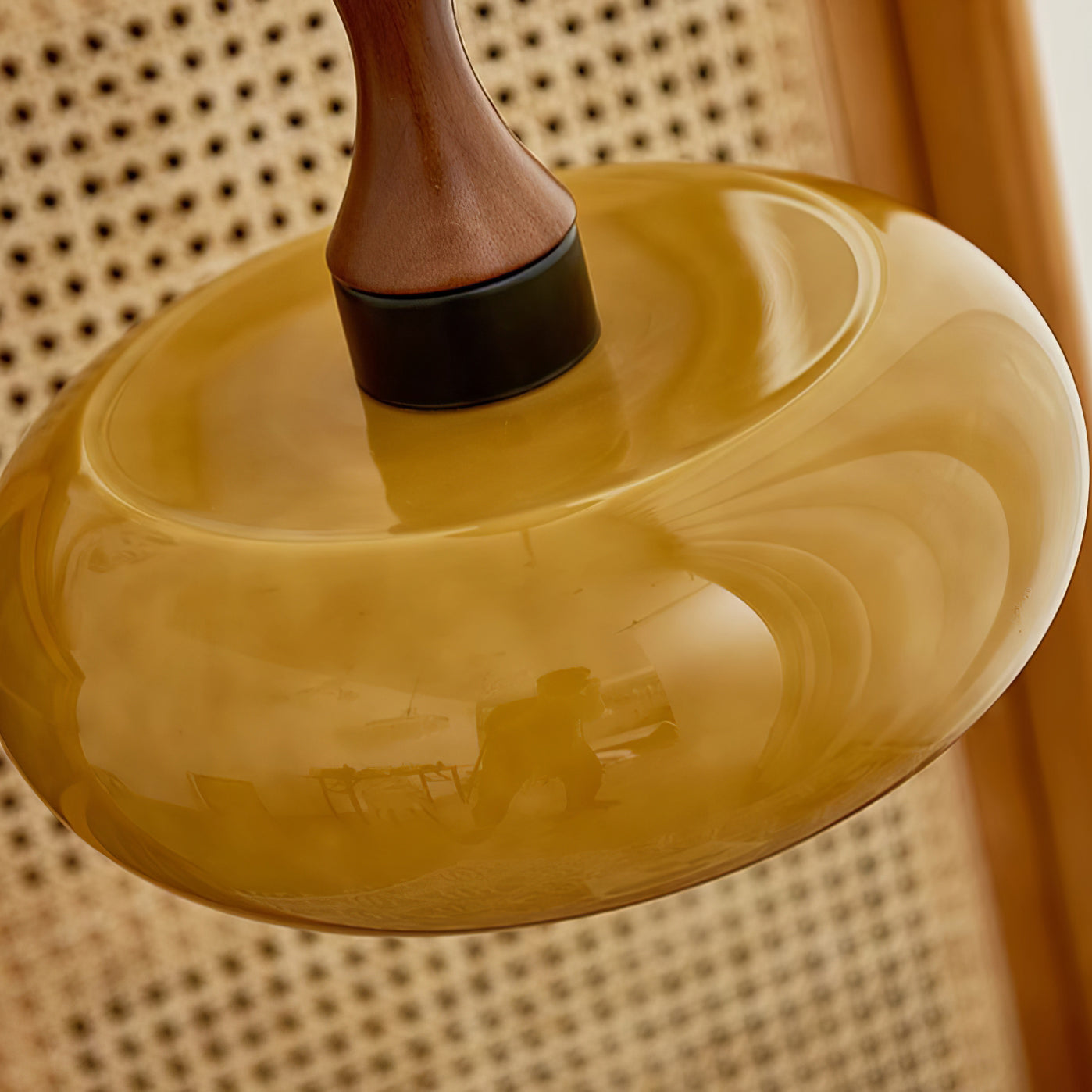 Pendelleuchte Wohnzimmer Glas E27 | mit Stecker | Sezor