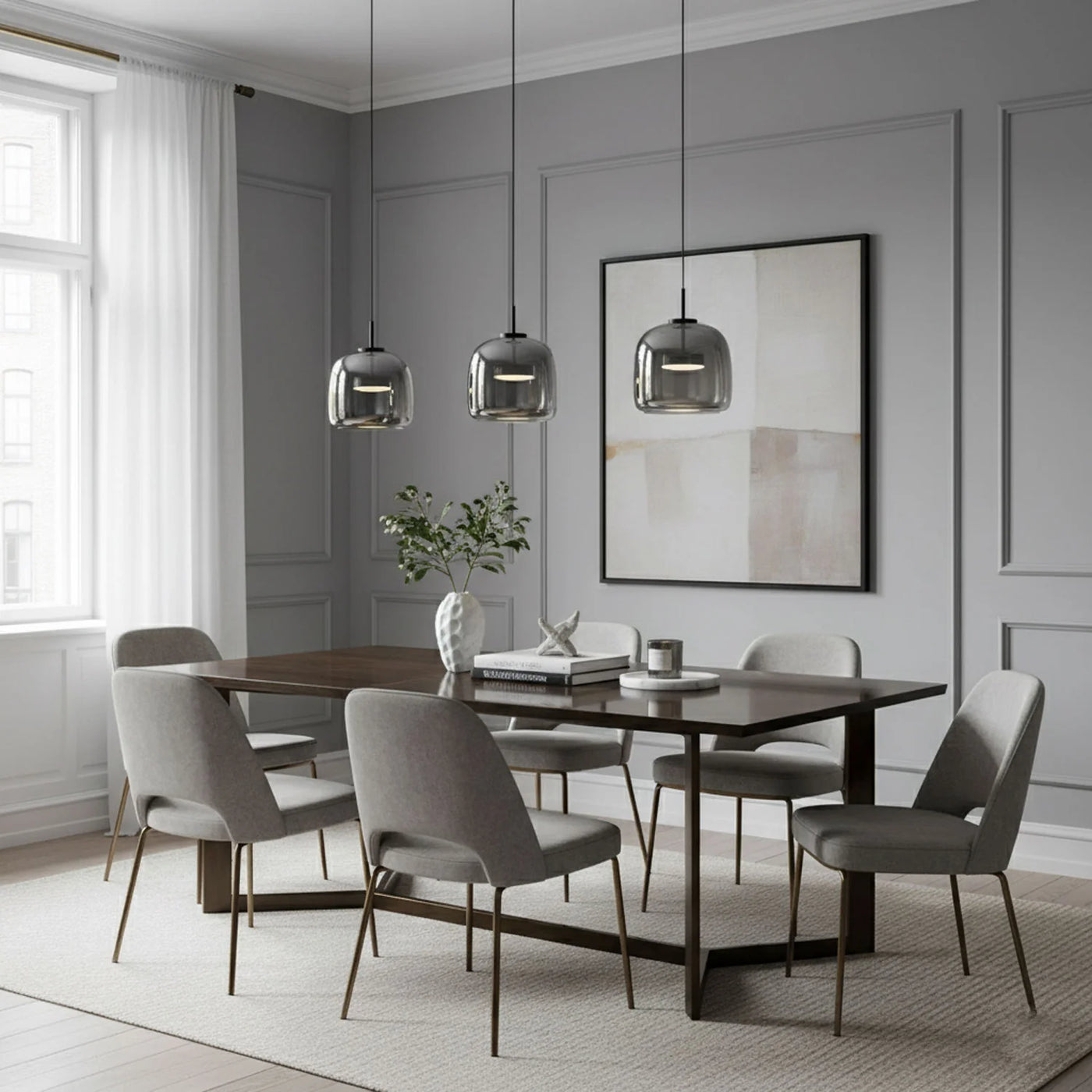 LED Pendelleuchte fürs Esszimmer | Vintage Glas | Ceyx