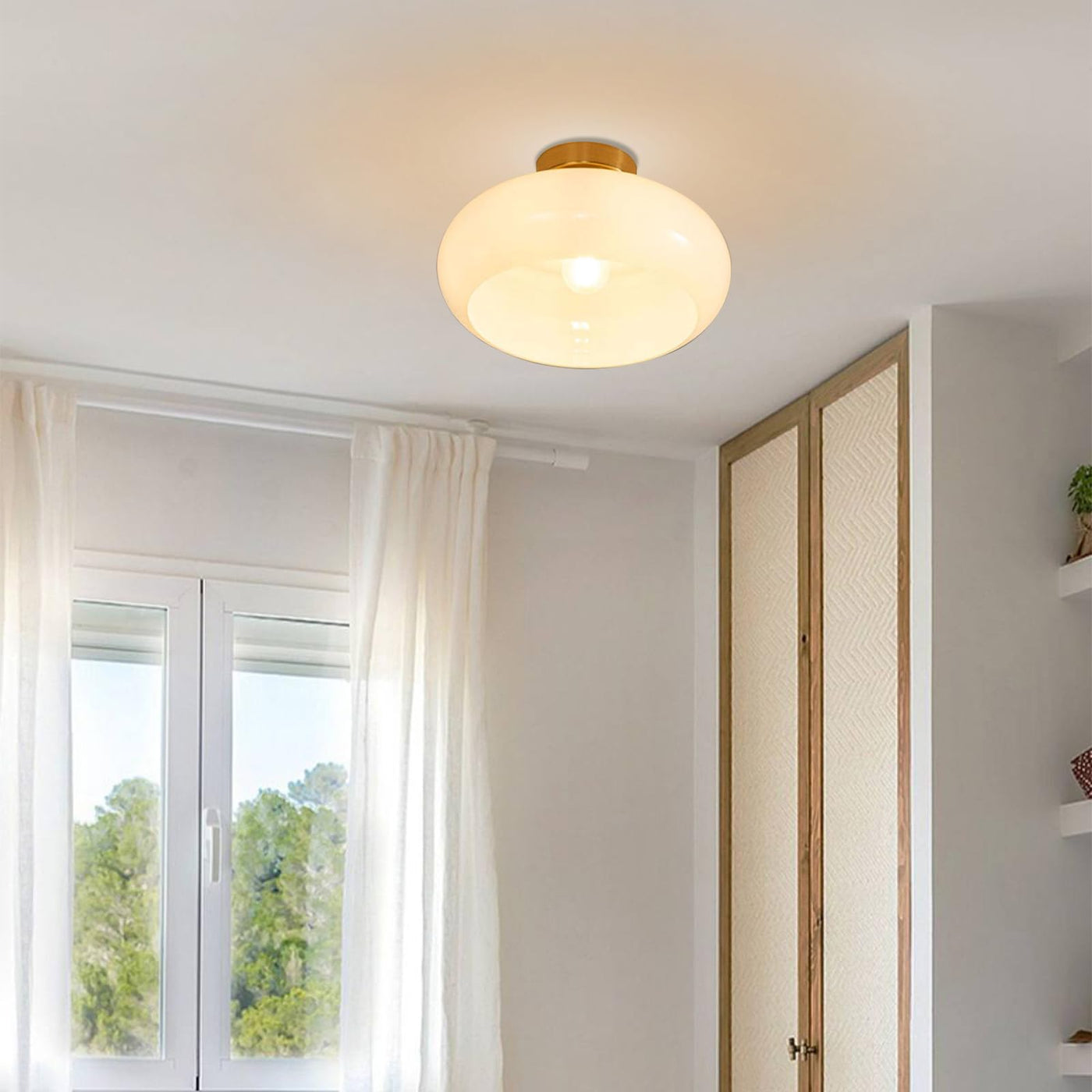 Deckenlampe fürs Wohnzimmer | Vintage Glas E27 | Noyx