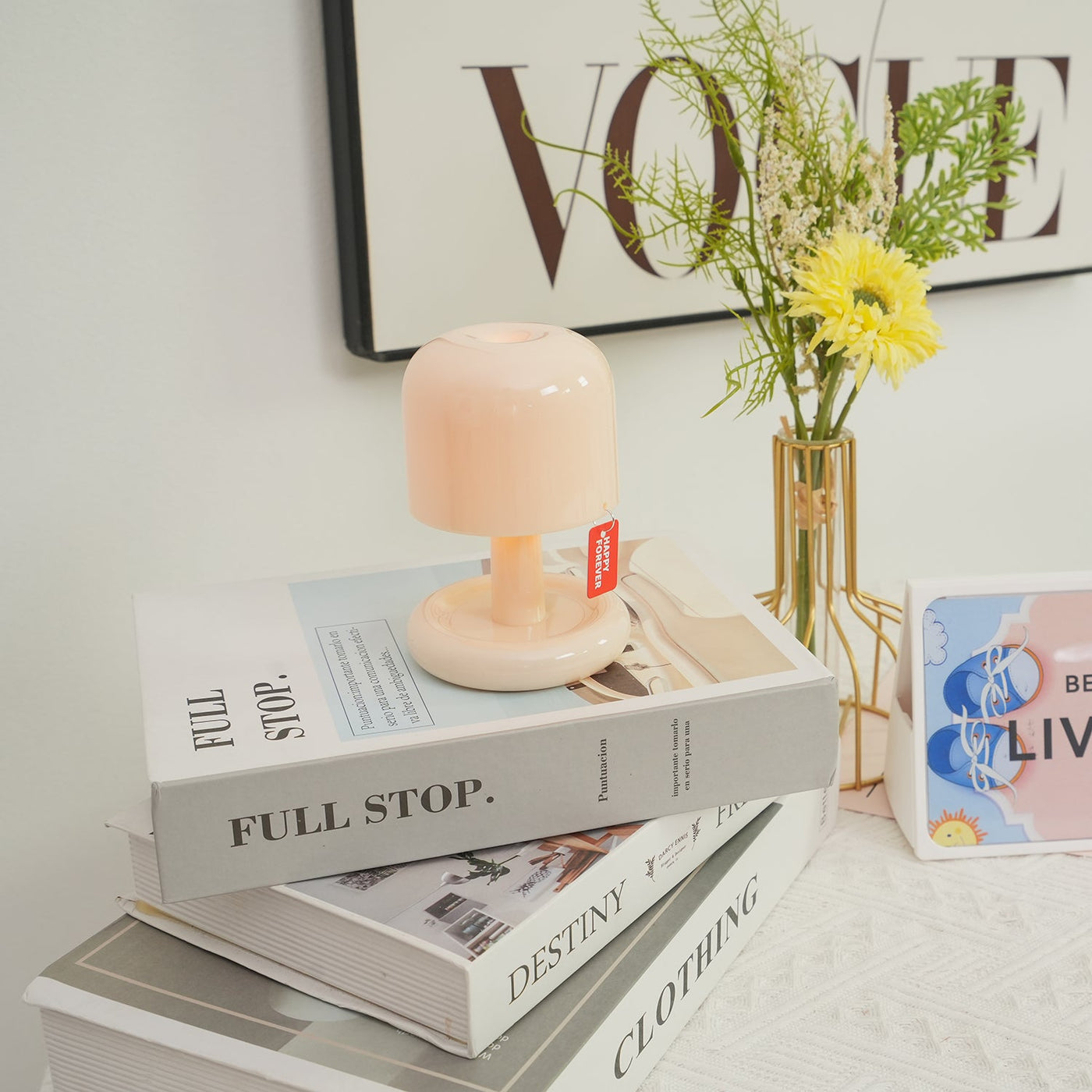 Nachttischlampe Schlafzimmer LED Akku | USB | Qulyn