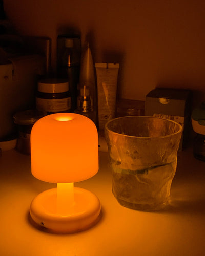 Nachttischlampe Schlafzimmer LED Akku | USB | Qulyn